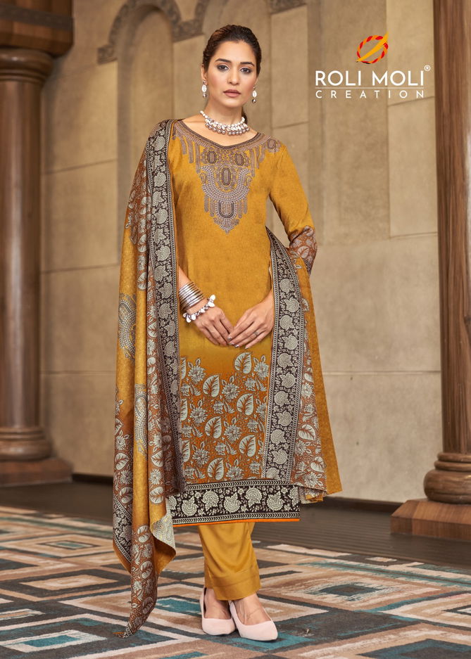 Faiza By Roli Moli Pashmina Printed Dress Material Wholesale Price In Surat
